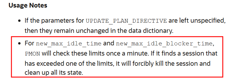 Contador IDLE_BLKR_SESSIONS_KILLED por instância do RAC após o Resource Manager encerrar o bloqueador ocioso