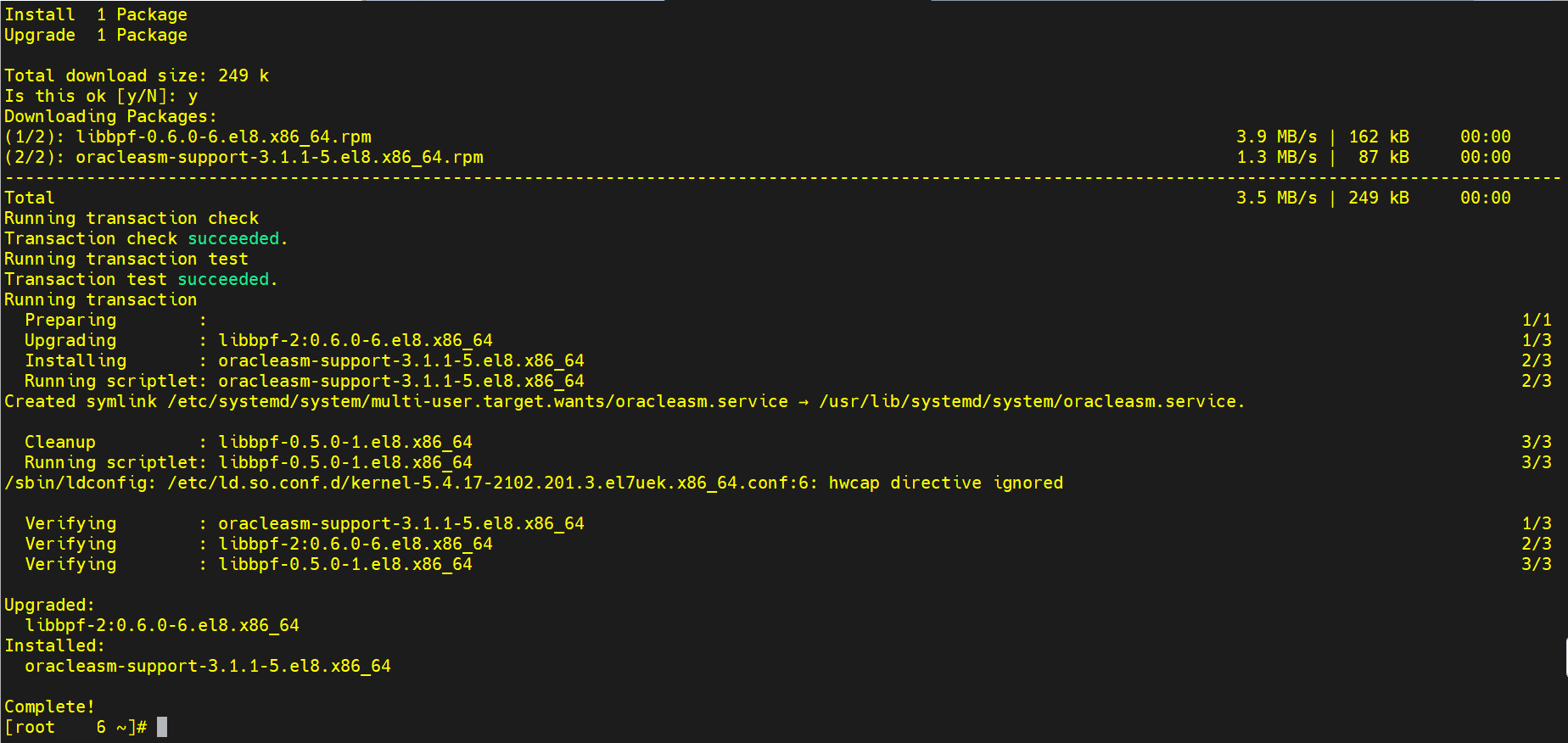 Instalação do oracleasm-support v3