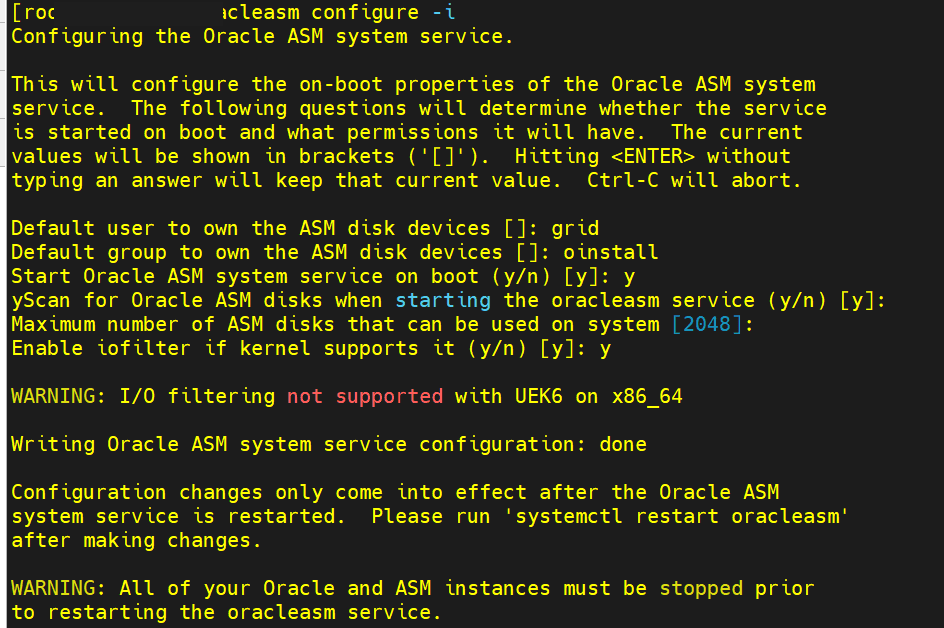 Configuração do ASMLib com grid